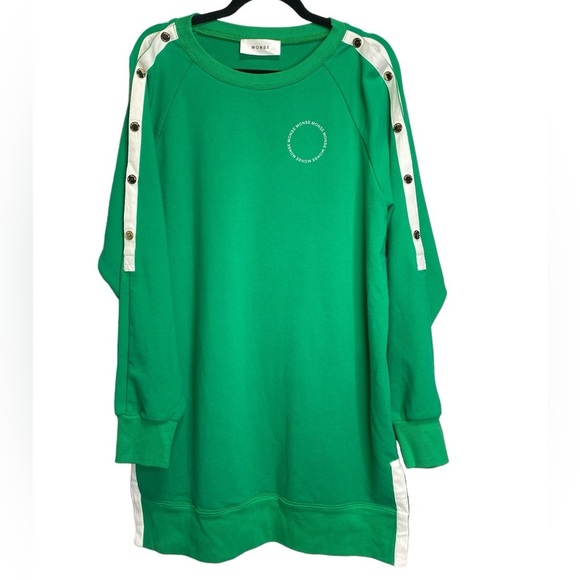 Monse Raglan Sleeve‎ Snap Sweatshirt - Picture 2 of 8